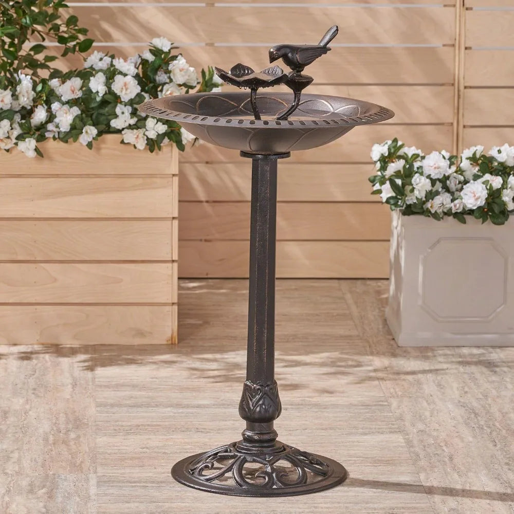 33 " outdoor birdbath