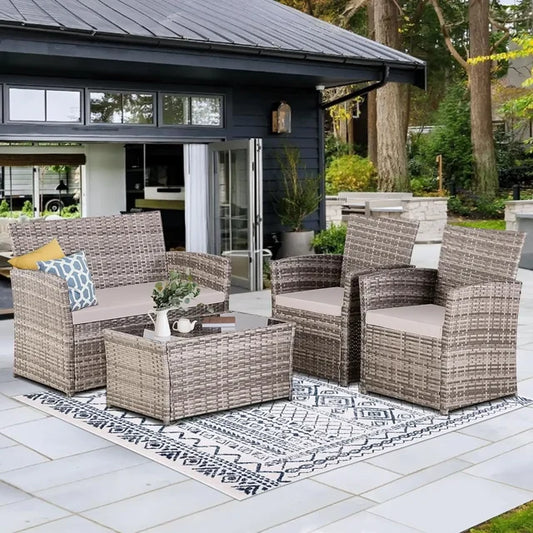 rattan patio furniture set