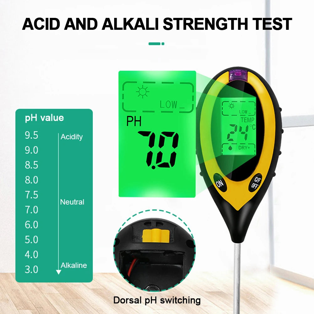 4 in 1 garden soil meter tester