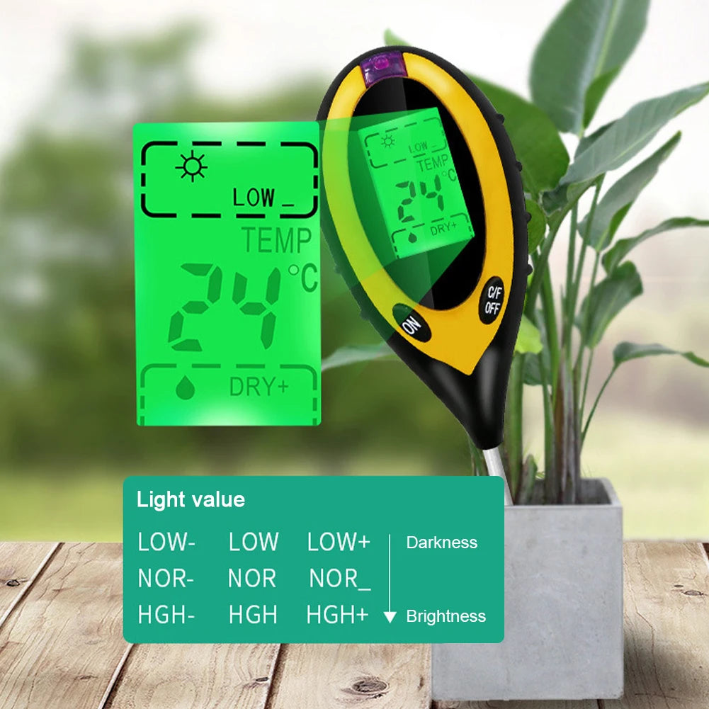 4 in 1 garden soil meter tester