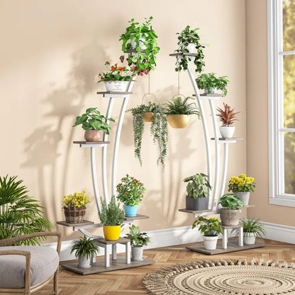 tall 5 tier plant stand - set of 2