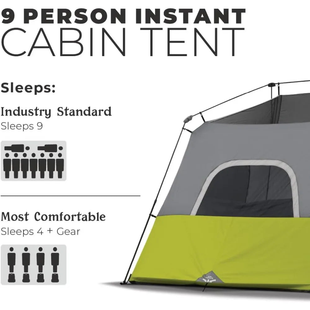 9 Person Instant Cabin Tent -  14' x 9'