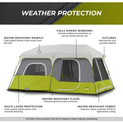 9 Person Instant Cabin Tent -  14' x 9'