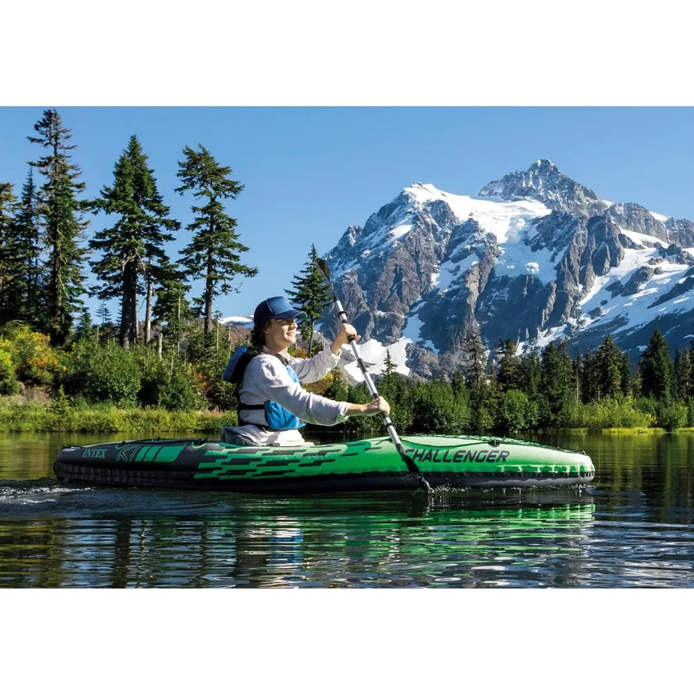 Challenger Inflatable Kayak Series - 86in Kayak Paddles and High-Output Pump