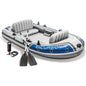 Excursion Inflatable Boat Series: Deluxe 54in Boat Oars and High-Output Pump