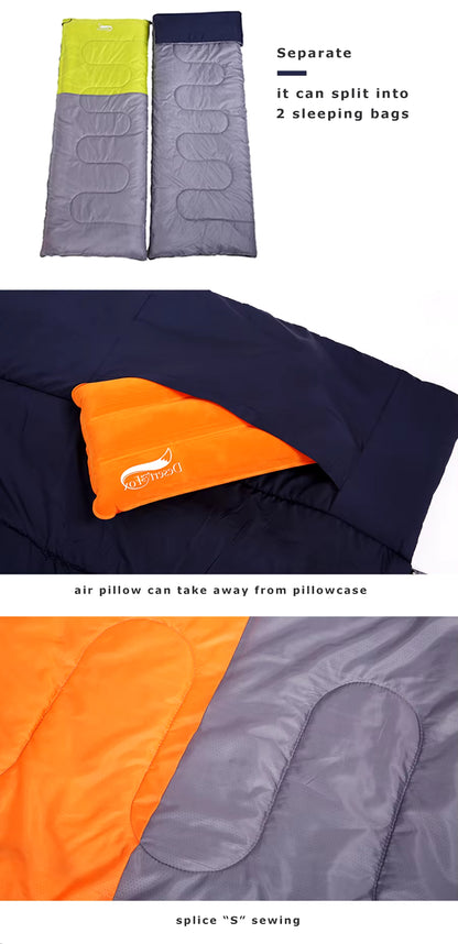 Portable Camping Sleeping Bag for 2 People