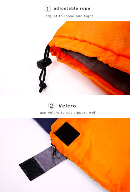 Portable Camping Sleeping Bag for 2 People