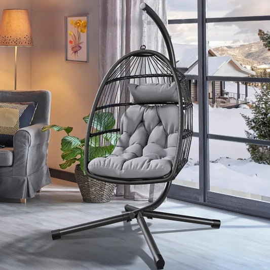 hanging egg swing chair with stand