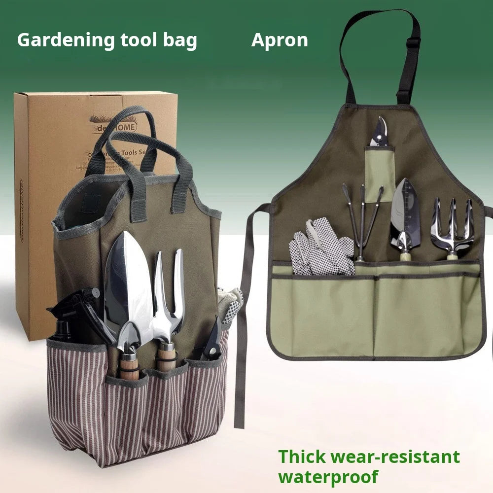 gardening apron and cloth bag