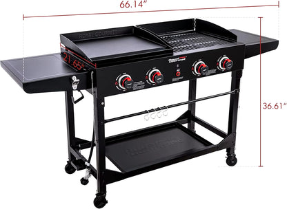 4 Burner Propane Gas Grill & Griddle Combo