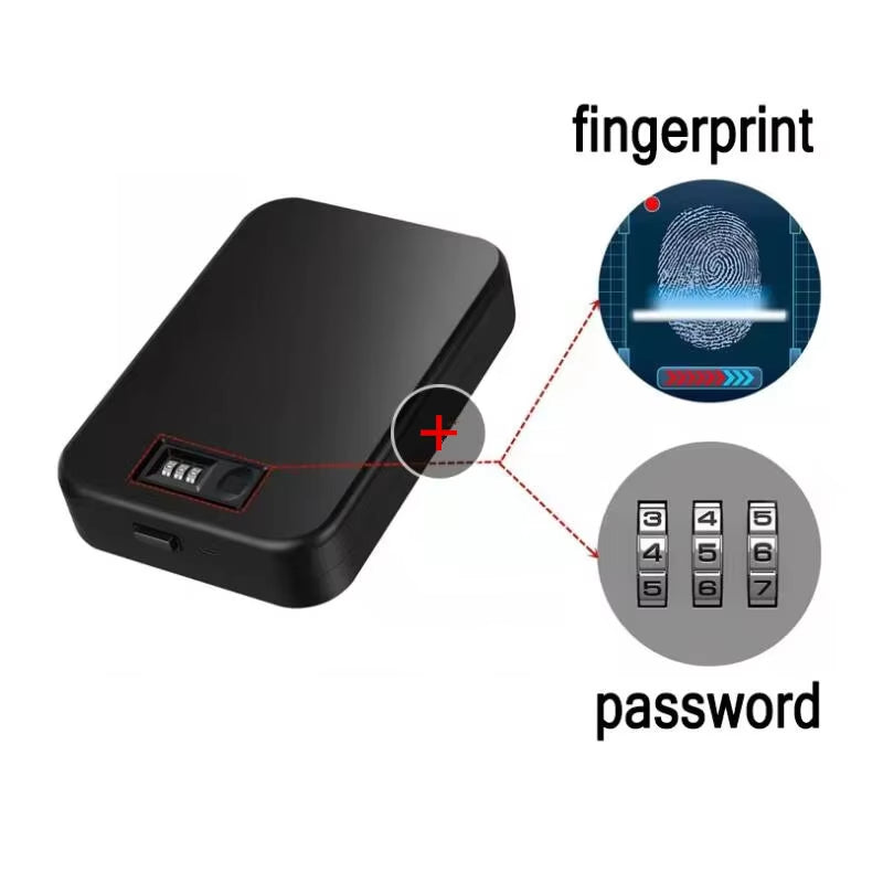 Portable Fingerprint Password Gun Safe