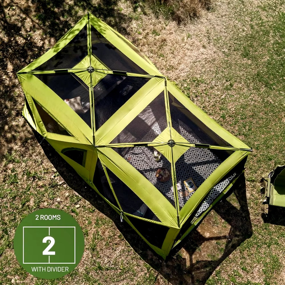 Instant Pop Up Center Pivot Tent - Green