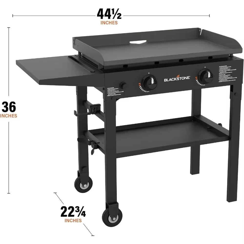 2 Burners Propane Flat Top Gas Grill Grill