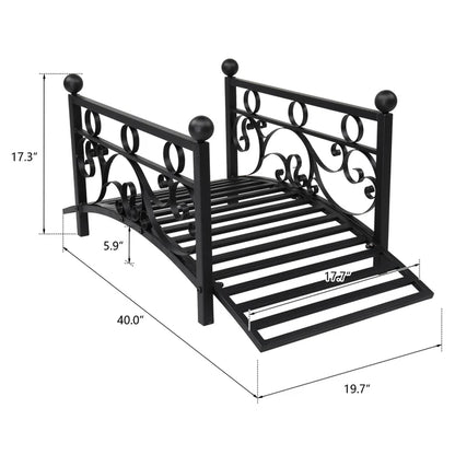 outdoor metal decorative bridge