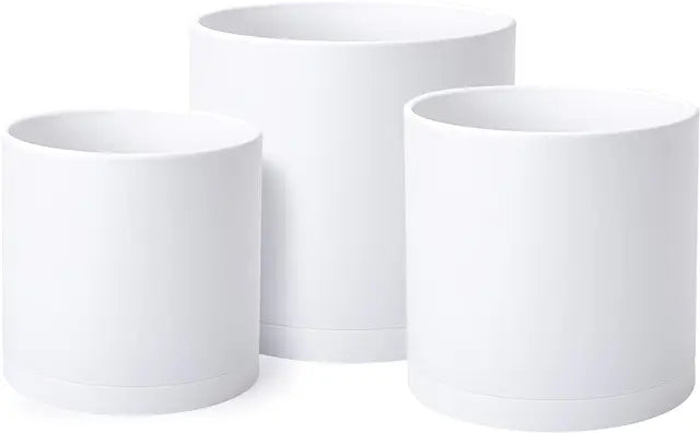 set of 3 plastic planters