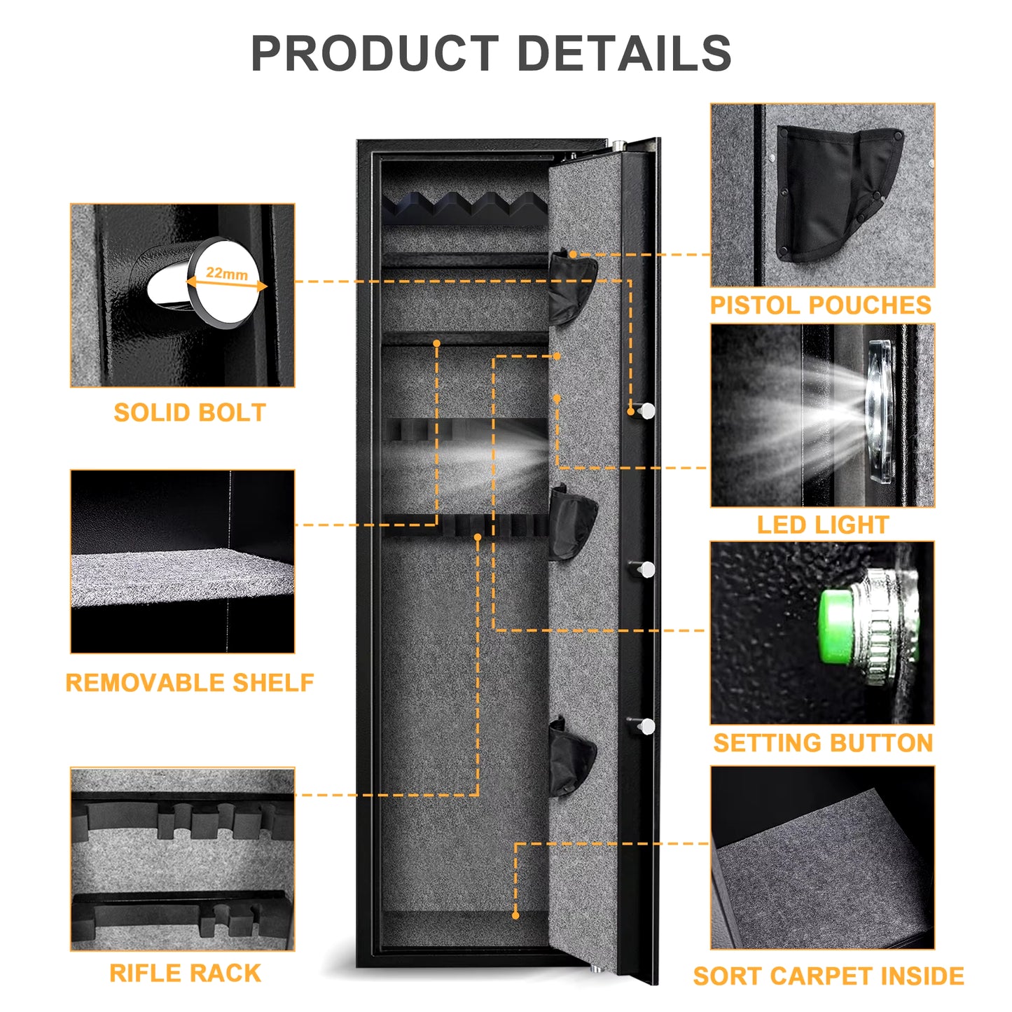 Anti Theft Rifle Gun Case