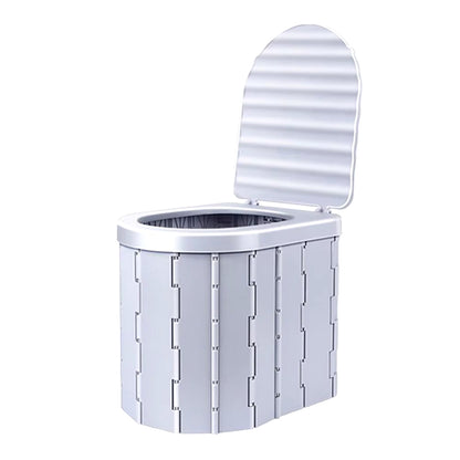 Folding Camping Travel Toilet with Lid