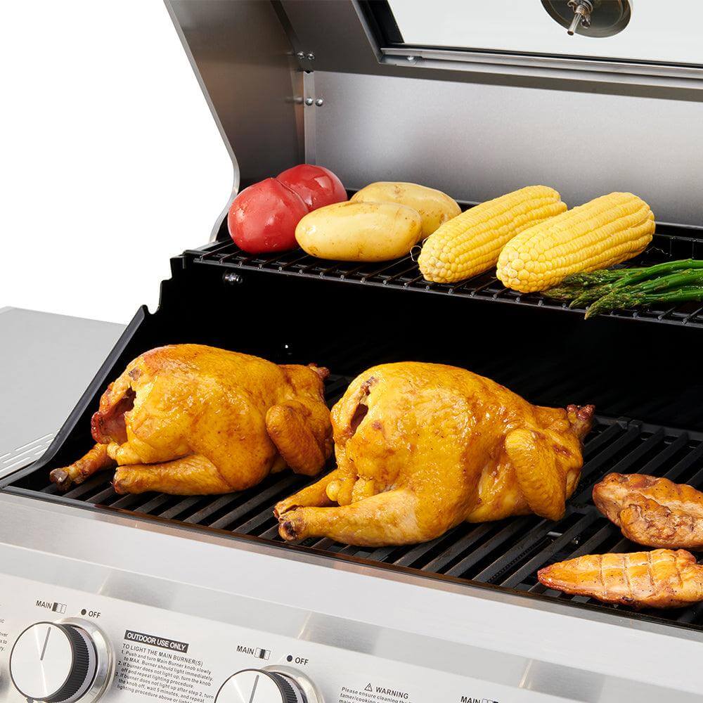 Stainless Steel 4 Burner Propane Gas Grill